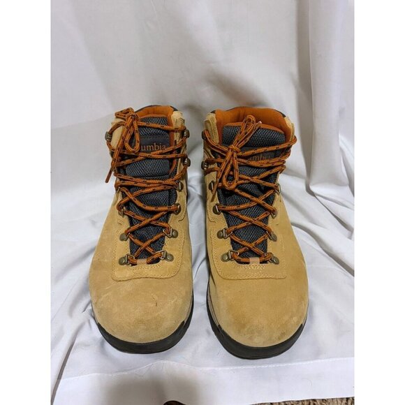 Columbia Other - Columbia Waterproof Boots Mens 11.5 Yoncalla Suede Curry Shark Hiking Like New